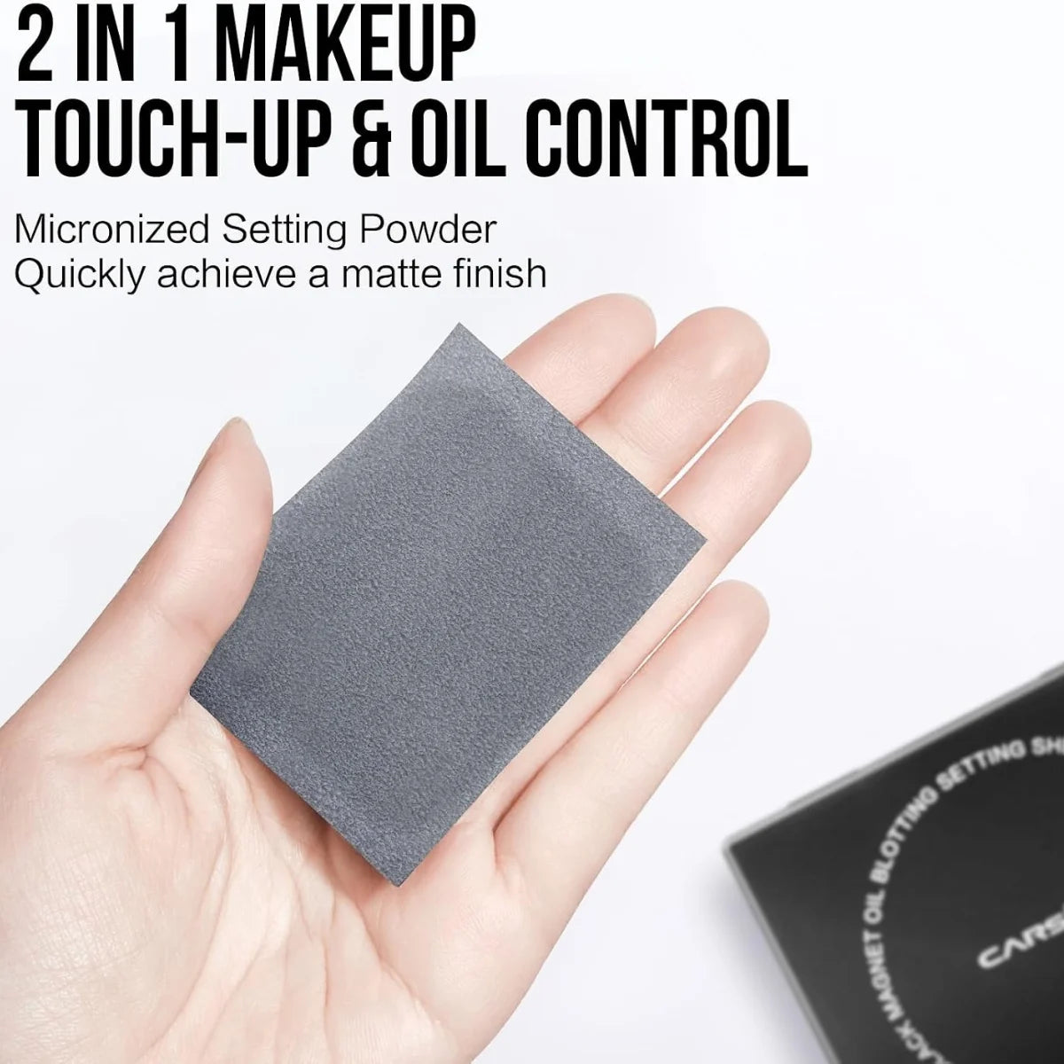 CARSLAN™ Black Magnet Oil Blotting Setting Sheets