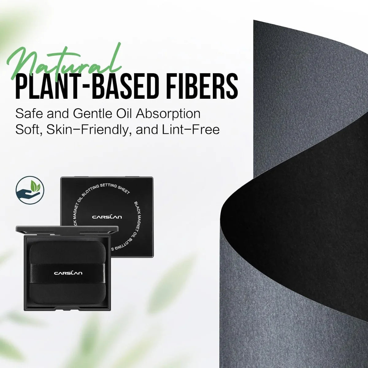 CARSLAN™ Black Magnet Oil Blotting Setting Sheets