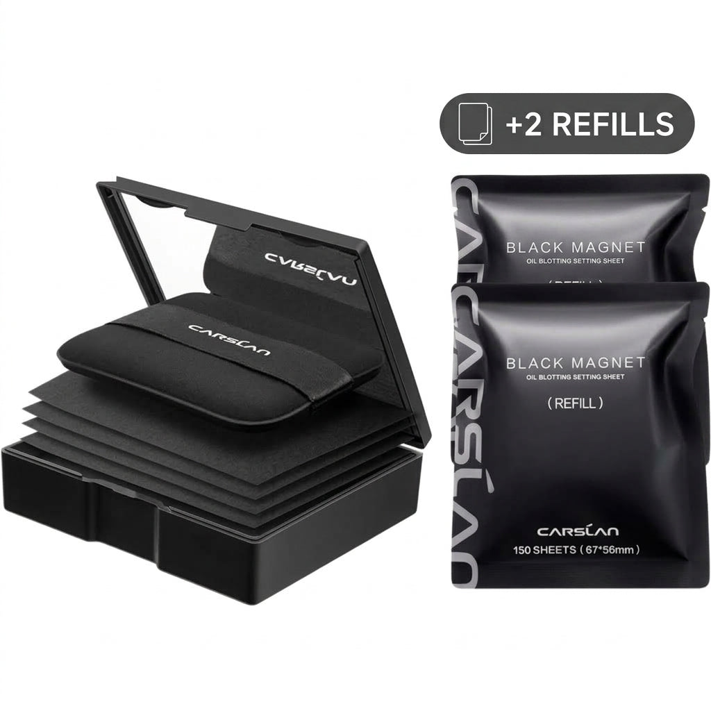 CARSLAN™ Black Magnet Oil Blotting Setting Sheets