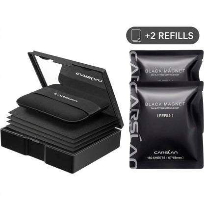 CARSLAN™ Black Magnet Oil Blotting Setting Sheets